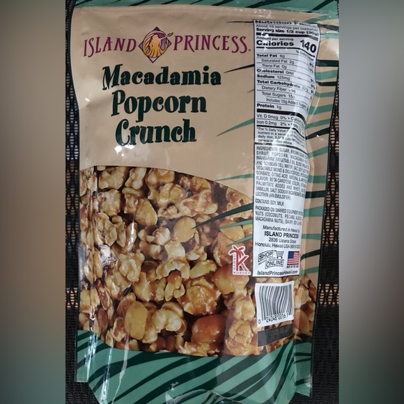Island Princess Macadamia Popcorn Crunch - Picture 2 of 4